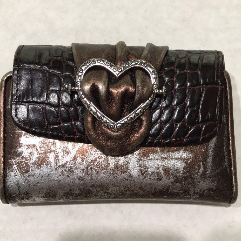 BRIGHTON Brown Leather Wallet